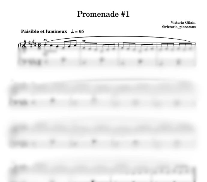 Promenade #1 - Paisible et lumineux